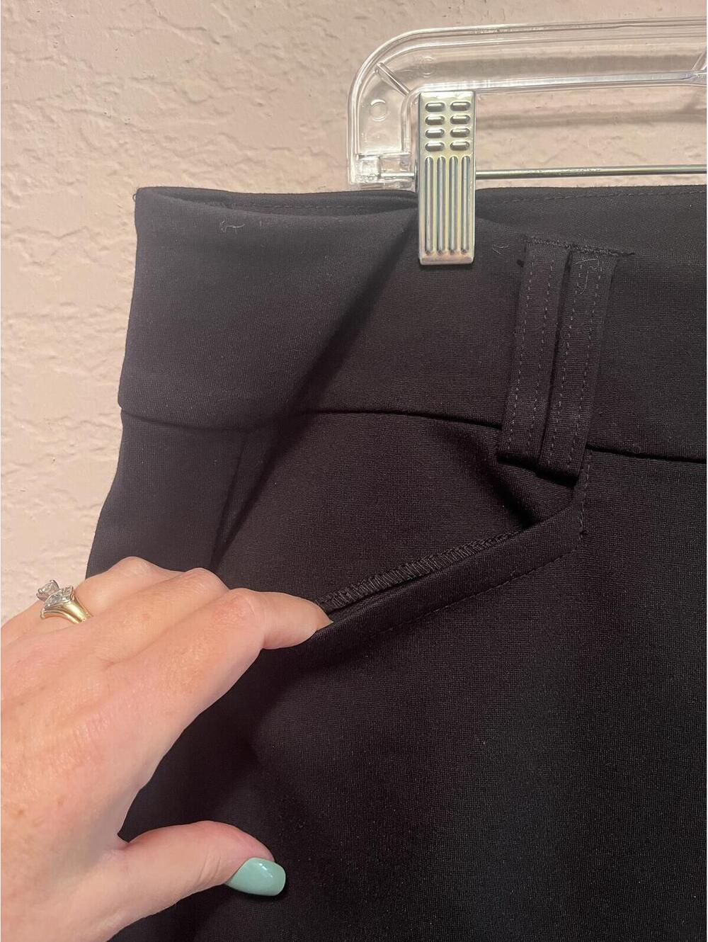 Torrid Studio Black Trouser Size 14T Tall Wide Leg Career - Picture 5 of 9
